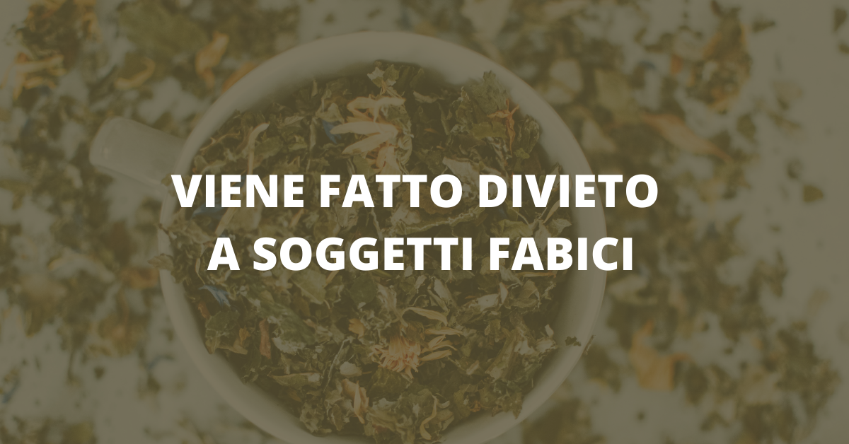 VIENE FATTO DIVIETO A SOGGETTI FABICI